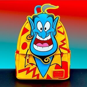 Loungefly Disney Aladdin Vacation Genie Cosplay Mini Backpack NWT